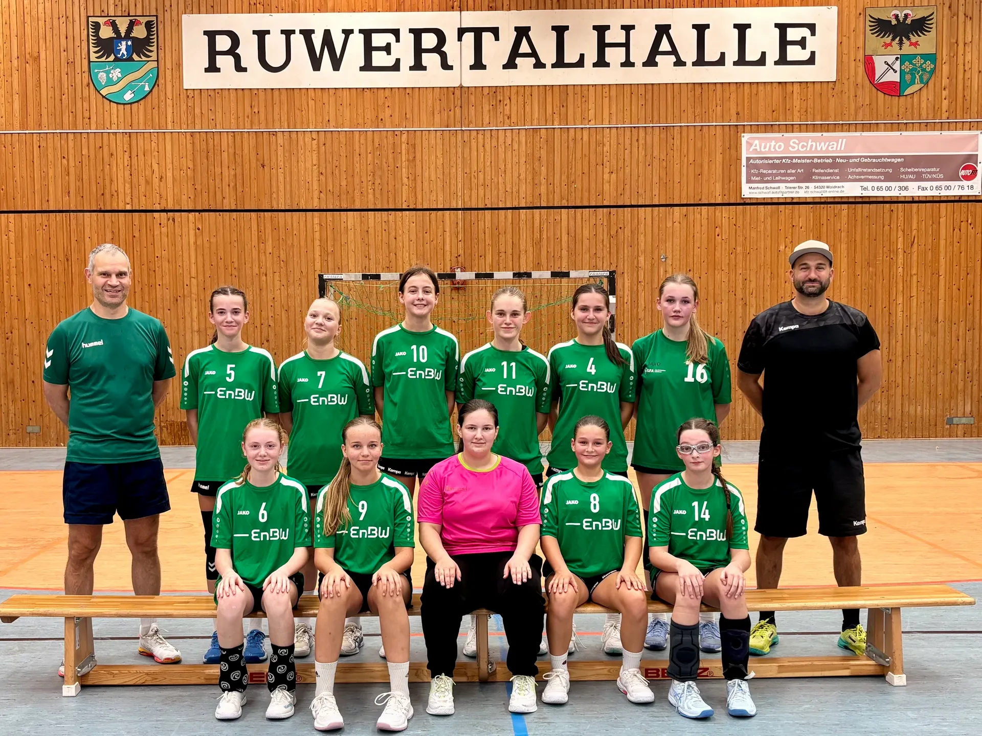 Mannschaftsfoto weibl. C1-Jugend Mosel/Ruwer 